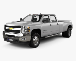Chevrolet Silverado Crew Cab Dually 2013 3D model