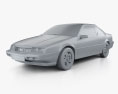 Chevrolet Beretta GT 1993 3d model clay render