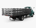 Chevrolet COE Flatbed Truck 1948 3d model back view