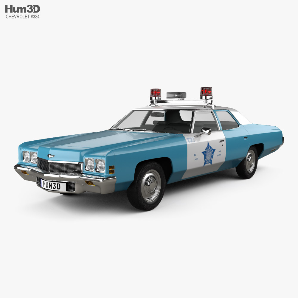 Chevrolet Impala 警察 1972 3D模型