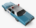 Chevrolet Impala Поліція 1972 3D модель top view