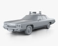 Chevrolet Impala Поліція 1972 3D модель clay render