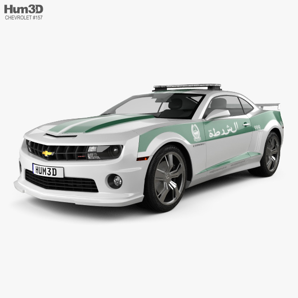Chevrolet Camaro Policía Dubai 2013 Modelo 3D
