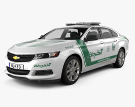 Chevrolet Impala Police Dubai 2017 3D model
