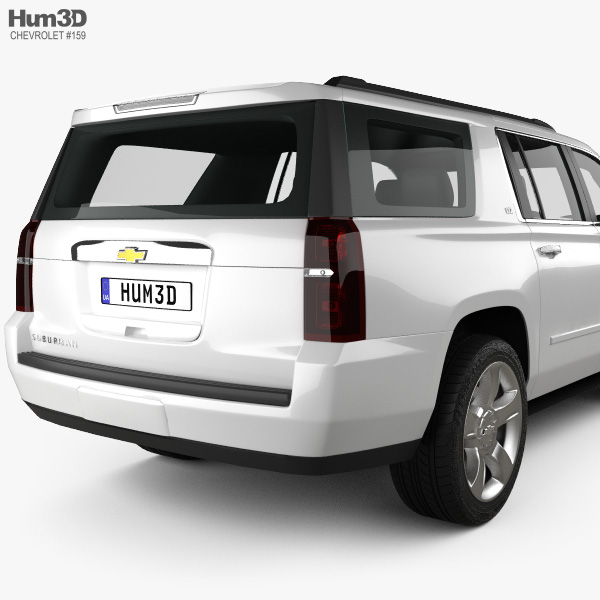 Chevrolet Suburban LTZ 2014 3D model - Vehicles on Hum3D