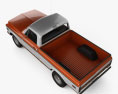 Chevrolet C10 Cheyenne Pickup 1971 3D-Modell Draufsicht