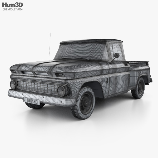 Chevrolet C10 (K10) 1963 3D model - Vehicles on Hum3D