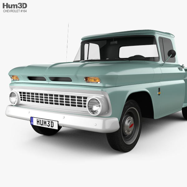 Chevrolet C10 (K10) 1963 3D model - Vehicles on Hum3D