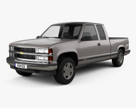 Chevrolet C1500 (K1500) Extended Cab 1988 3D model