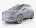 Chevrolet Trax 2016 3d model clay render