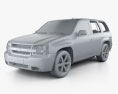 Chevrolet TrailBlazer SS 2009 3d model clay render