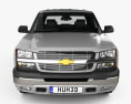 Chevrolet Silverado 1500 Crew Cab Short bed with HQ interior 2002 3Dモデル front view