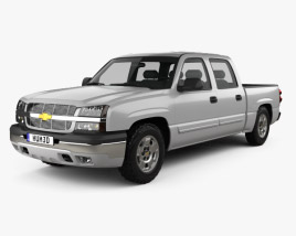 Chevrolet Silverado 1500 Crew Cab Short bed 2002 3D model