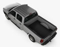 Chevrolet Silverado 2500 Crew Cab Long bed 2002 3D 모델  top view