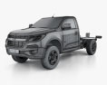Chevrolet Colorado S-10 Regular Cab Chassis 2019 3d model wire render