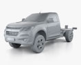Chevrolet Colorado S-10 Regular Cab Chassis 2019 3d model clay render