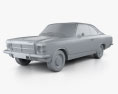 Chevrolet Opala Coupe 1978 3d model clay render