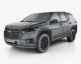 Chevrolet Traverse 2020 3d model wire render