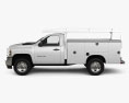 Chevrolet Silverado 2500HD Work Truck 2011 3D 모델  side view