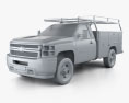Chevrolet Silverado 2500HD Work Truck 2011 3D 모델  clay render