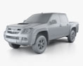 Chevrolet Colorado Crew Cab TH-spec 2012 3d model clay render