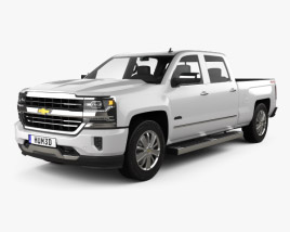 Chevrolet Silverado 1500 Crew Cab Standard Box High Country 2017 3D model