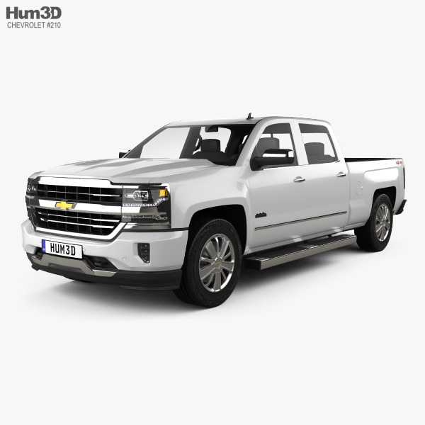 Chevrolet Silverado 1500 Crew Cab Standard Box High Country 2017 Modello 3D