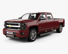 Chevrolet Silverado 2500HD Crew Cab Long Box High Country 2017 3D model