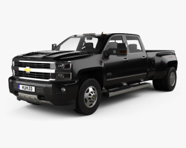 Chevrolet Silverado 3500HD Crew Cab Long Box High Country Dually Diesel 2017 3D model