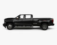 Chevrolet Silverado 3500HD Crew Cab Long Box High Country Dually Diesel 2017 3D-Modell Seitenansicht