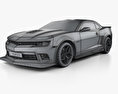 Chevrolet Camaro Z28 Pace Car coupe 2015 3d model wire render