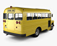 Chevrolet 4500 Autobús Escolar 1956 Modelo 3D vista trasera