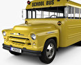 Chevrolet 4500 Autobus Scolaire 1956 Modèle 3d