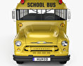Chevrolet 4500 Autobús Escolar 1956 Modelo 3D vista frontal