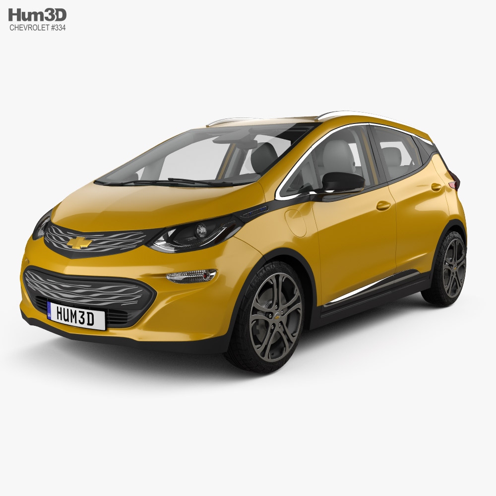 Chevrolet Bolt EV with HQ interior 2020 3D model