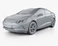 Chevrolet Volt HQインテリアと 2015 3Dモデル clay render