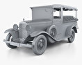 Chevrolet Independence Canopy Express 1931 3d model clay render