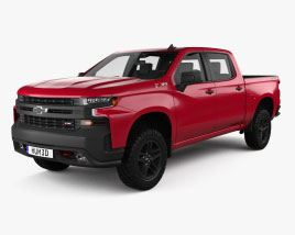 Chevrolet Silverado Crew Cab 1500 LT Z71 Trail Boss 2018 3D model