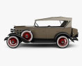 Chevrolet Confederate 4-Türer Phaeton 1932 3D-Modell Seitenansicht