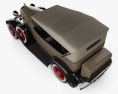 Chevrolet Confederate 4-Türer Phaeton 1932 3D-Modell Draufsicht