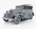 Chevrolet Confederate 4-Türer Phaeton 1932 3D-Modell clay render