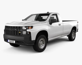 Chevrolet Silverado Regular Cab WT 2020 3Dモデル