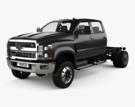 Chevrolet Silverado 4500HD Crew Cab Chassis 2018 Modèle 3D