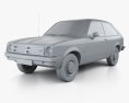 Chevrolet Chevette クーペ 1976 3Dモデル clay render