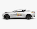 Chevrolet Camaro SS Indy 500 Pace Car avec Intérieur 2016 Modèle 3d vue de côté