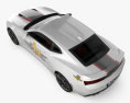 Chevrolet Camaro SS Indy 500 Pace Car con interior 2016 Modelo 3D vista superior