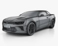 Chevrolet Camaro SS convertible with HQ interior 2019 3d model wire render