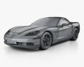 Chevrolet Corvette cupé con interior 2011 Modelo 3D wire render