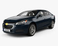 Chevrolet Malibu LT with HQ interior 2016 3d model