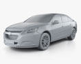 Chevrolet Malibu LT with HQ interior 2016 3d model clay render